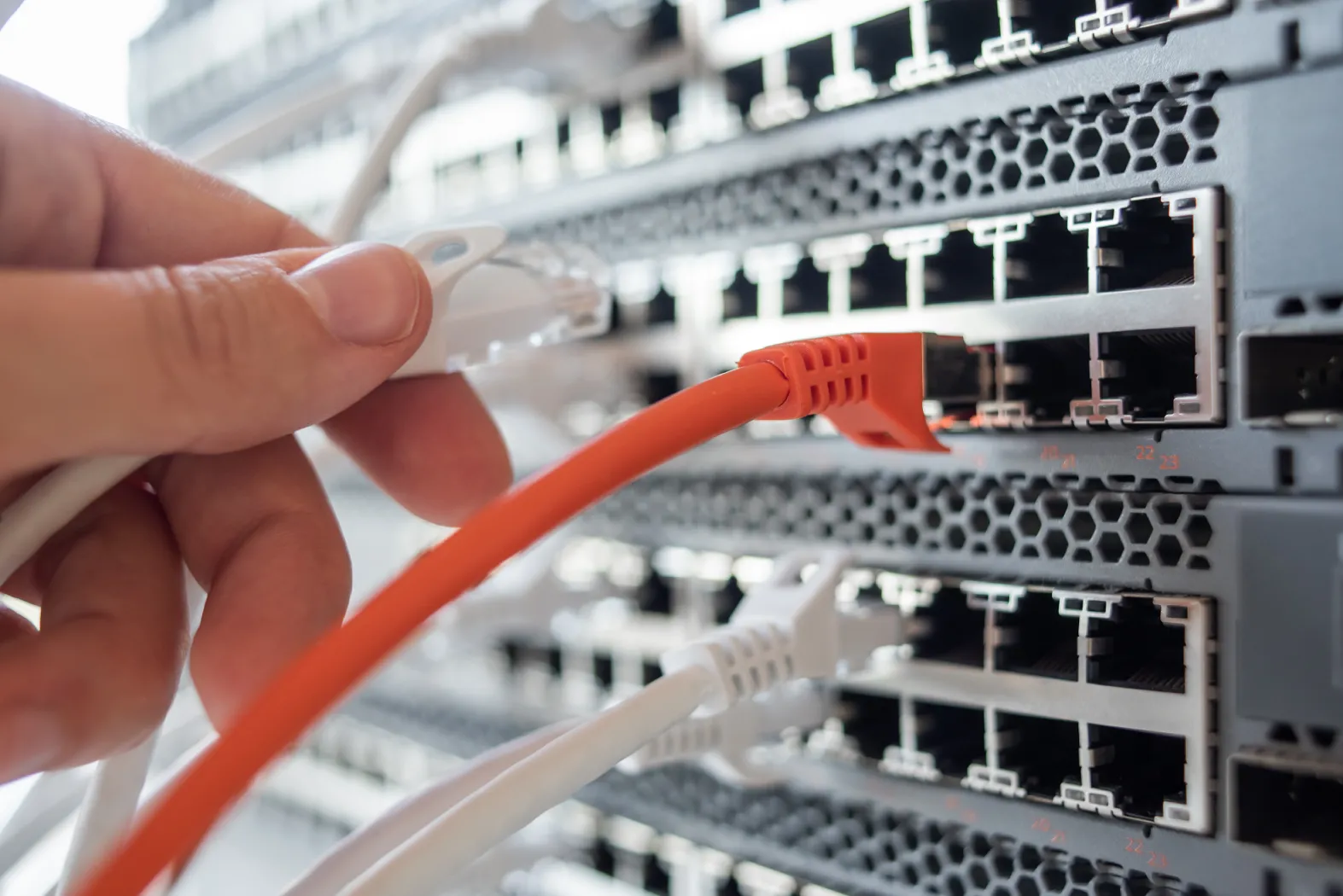IT infrastructure challenges network cable connection